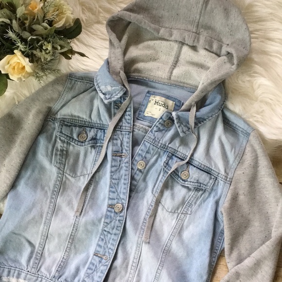 Mudd Hooded Jean Jacket - Picture 2 of 6